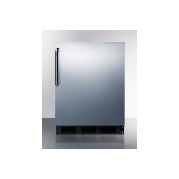 Summit Appliance Div. Summit-ADA Compliant Built-In Undercounter Refrigerator-Freezer, 5.1 Cu. Ft, 24"W CT663BKBISSTBADA - main